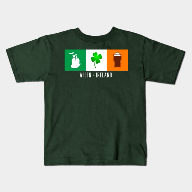 Allen Ireland, Gaelic - Irish Flag Kids T-Shirt by Eire